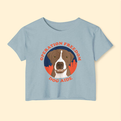 Dog Aide | FUNDRAISER | Women's Festival Crop Top - Detezi Designs - 13291899094004077174