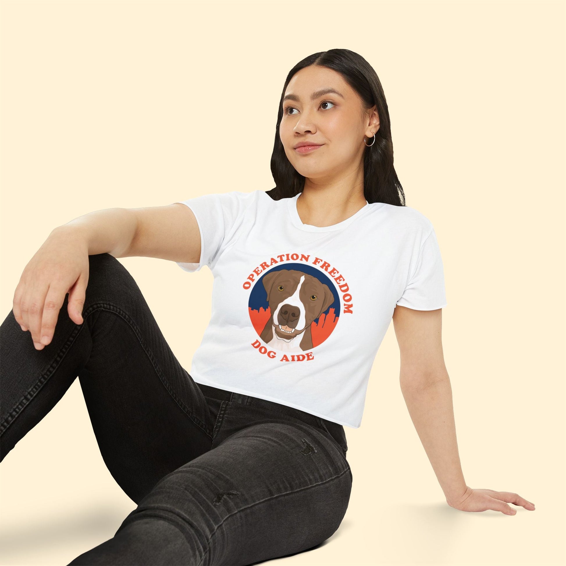 Dog Aide | FUNDRAISER | Women's Festival Crop Top - Detezi Designs - 13291899094004077174