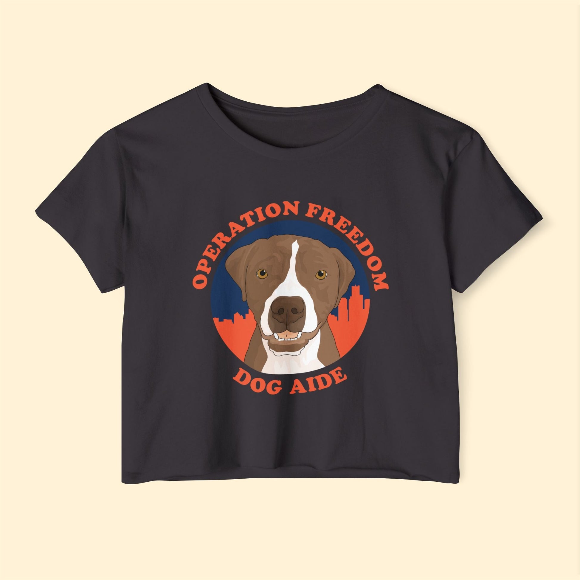 Dog Aide | FUNDRAISER | Women's Festival Crop Top - Detezi Designs - 16574034325784743313