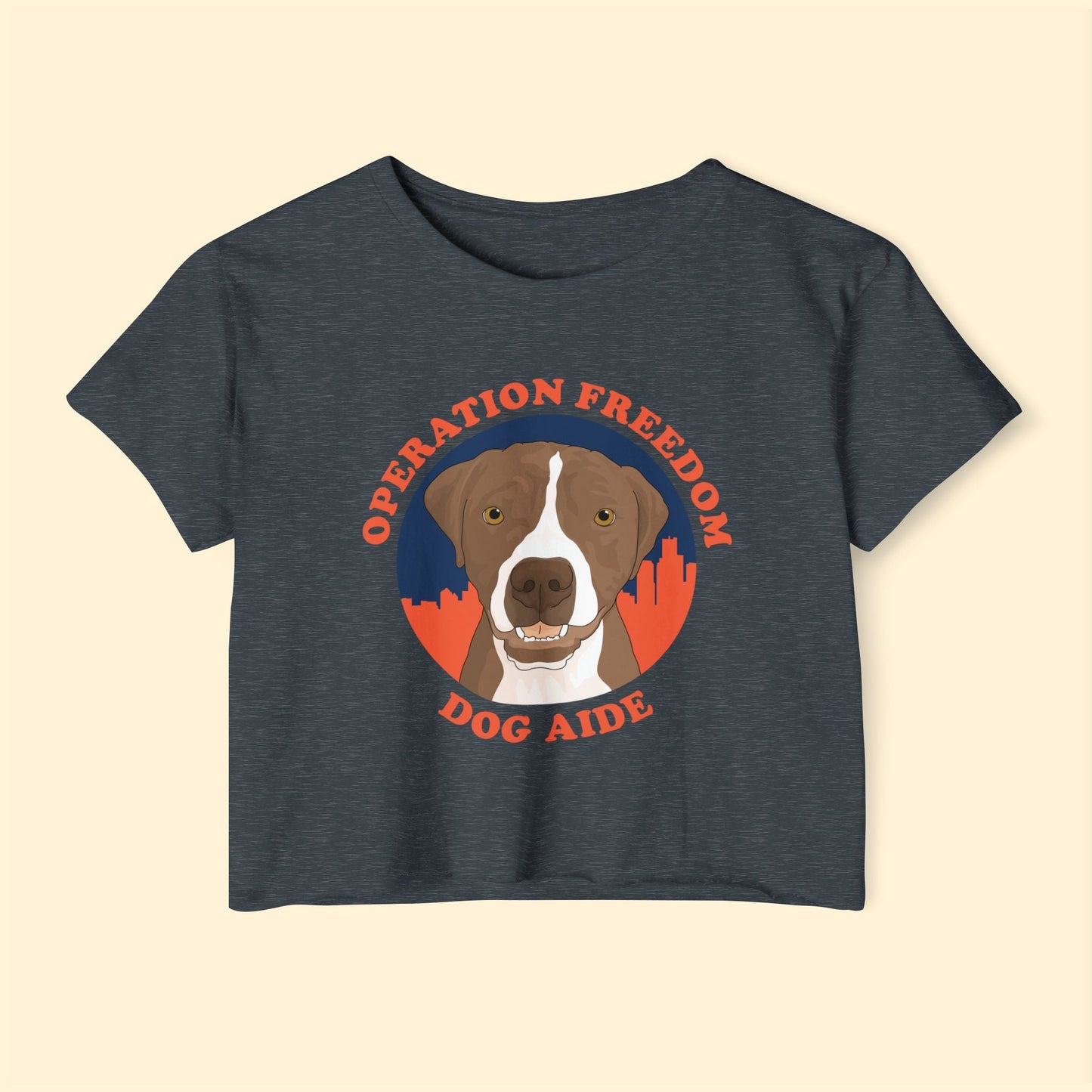 Dog Aide | FUNDRAISER | Women's Festival Crop Top - Detezi Designs - 16934135500800018103