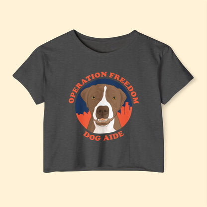 Dog Aide | FUNDRAISER | Women's Festival Crop Top - Detezi Designs - 19612511752361125669