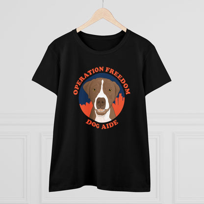 Dog Aide | FUNDRAISER | Women's Midweight Cotton Tee - Detezi Designs - 15744867962710521454