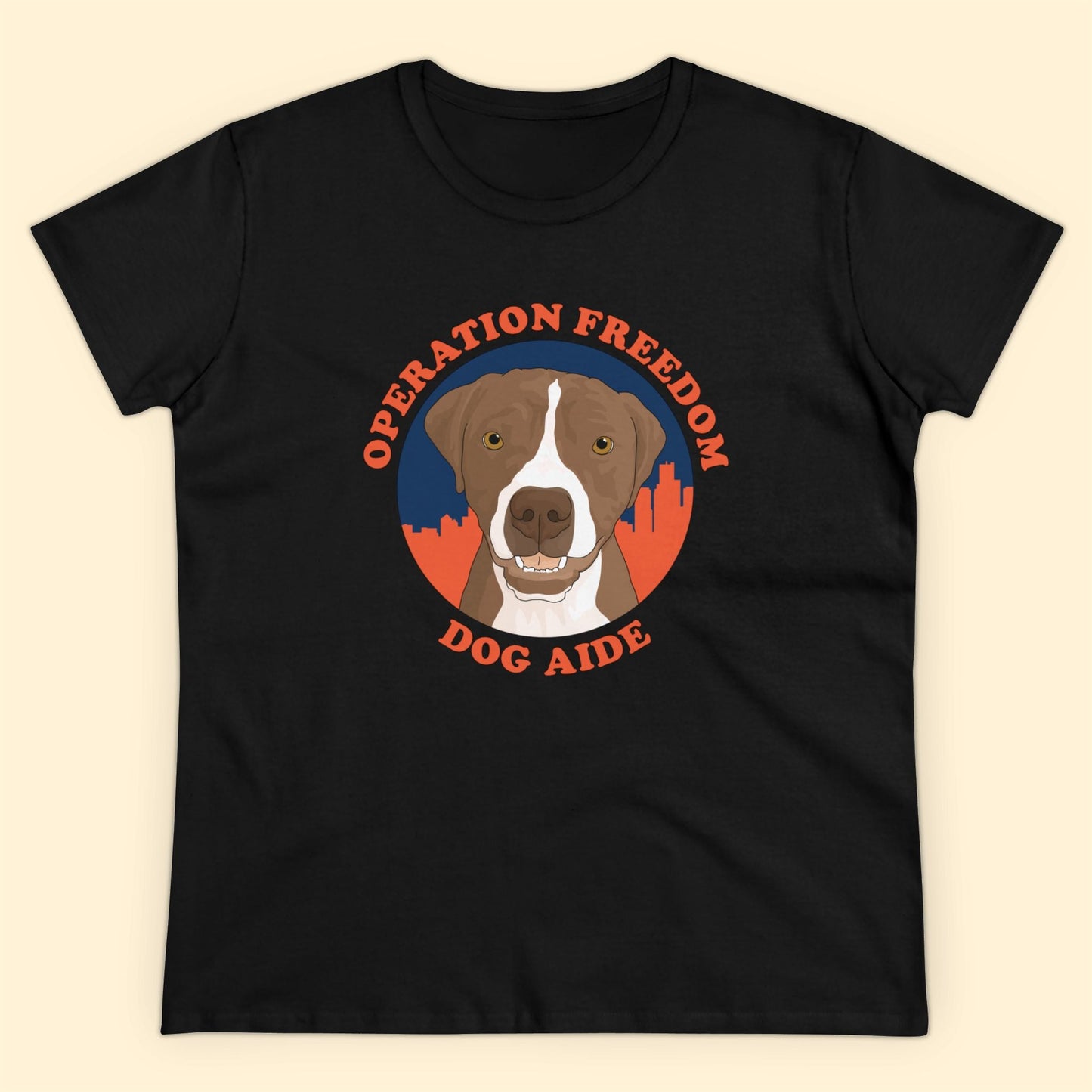 Dog Aide | FUNDRAISER | Women's Midweight Cotton Tee - Detezi Designs - 15744867962710521454