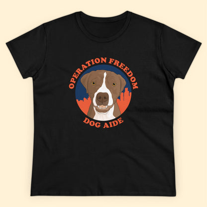 Dog Aide | FUNDRAISER | Women's Midweight Cotton Tee - Detezi Designs - 15744867962710521454