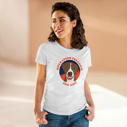 Dog Aide | FUNDRAISER | Women's Midweight Cotton Tee - Detezi Designs - 15744867962710521454