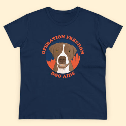 Dog Aide | FUNDRAISER | Women's Midweight Cotton Tee - Detezi Designs - 27002672029747962020