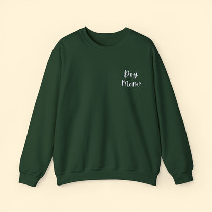 Dog Mom | Embroidered | Unisex Crewneck Sweatshirt - Detezi Designs - 69158782234592030118