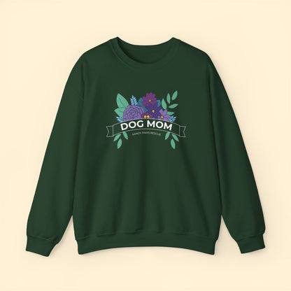 Dog Mom | FUNDRAISER for Sandy Paws Rescue | Crewneck Sweatshirt - Detezi Designs - 14393235217031623572