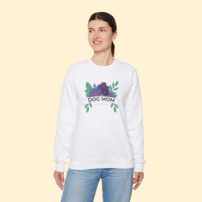 Dog Mom | FUNDRAISER for Sandy Paws Rescue | Crewneck Sweatshirt - Detezi Designs - 19677510225711532341