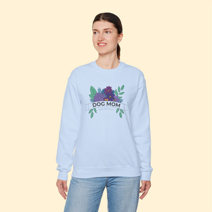 Dog Mom | FUNDRAISER for Sandy Paws Rescue | Crewneck Sweatshirt - Detezi Designs - 19677510225711532341