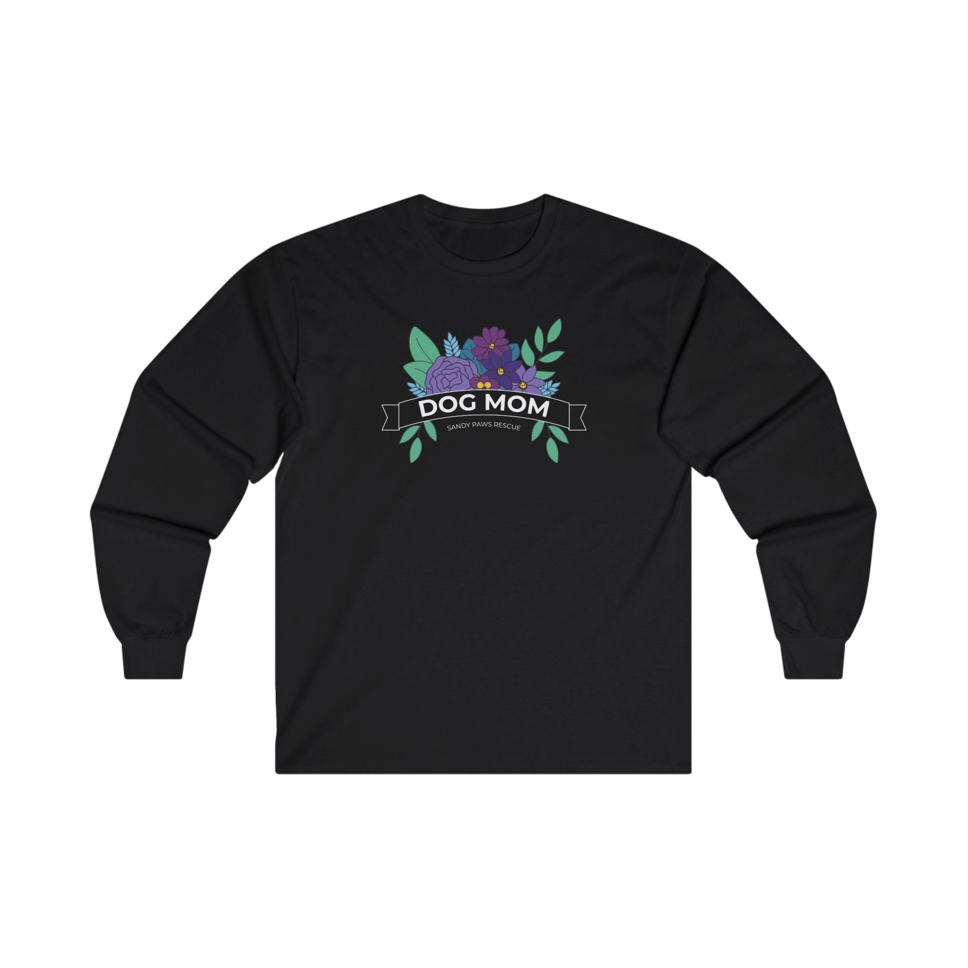 Dog Mom | FUNDRAISER for Sandy Paws Rescue | Long Sleeve Tee - Detezi Designs - 14395004917861145233