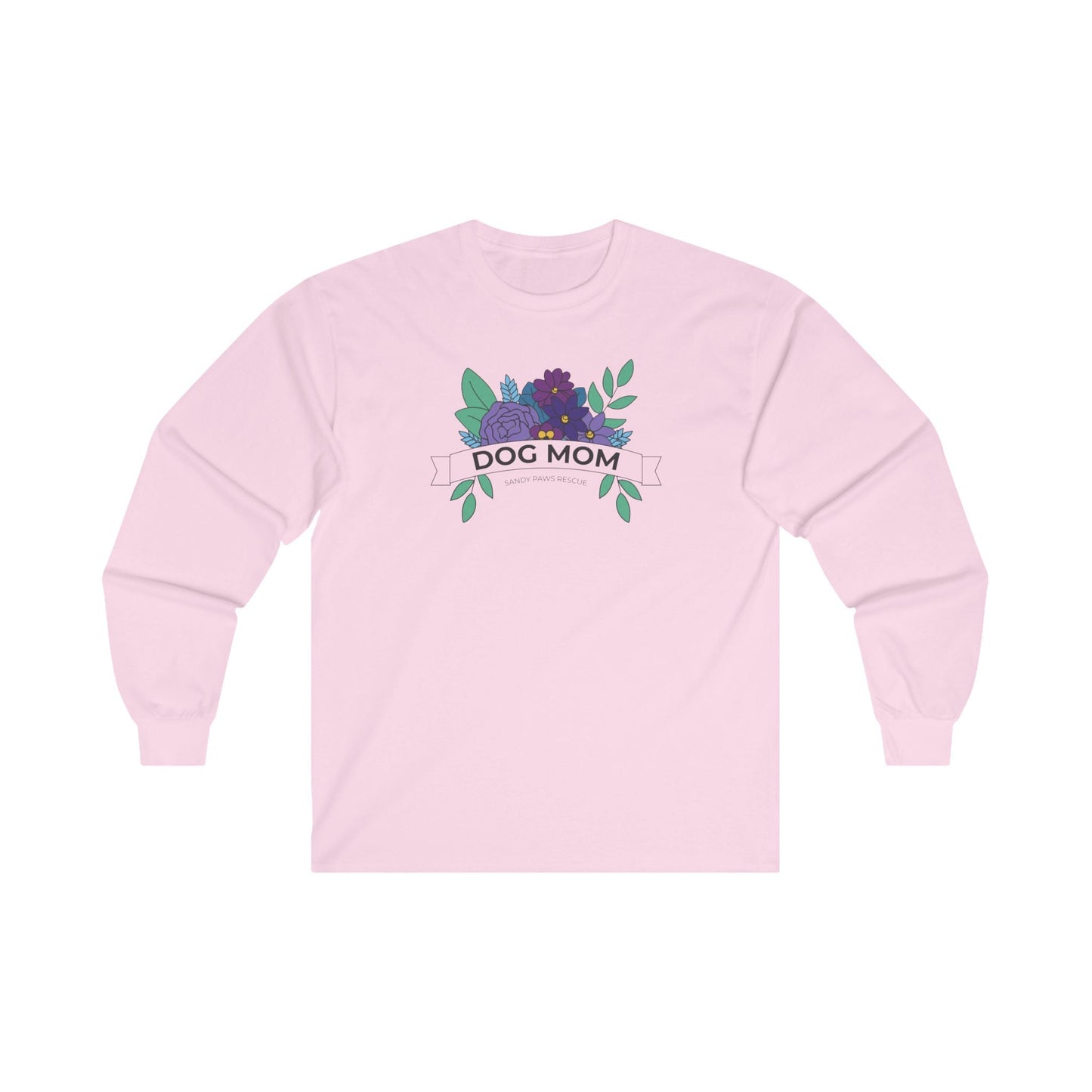 Dog Mom | FUNDRAISER for Sandy Paws Rescue | Long Sleeve Tee - Detezi Designs - 20808444550161170187