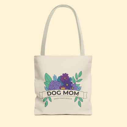 Dog Mom | FUNDRAISER for Sandy Paws Rescue | Tote Bag - Detezi Designs - 12756201177363058363