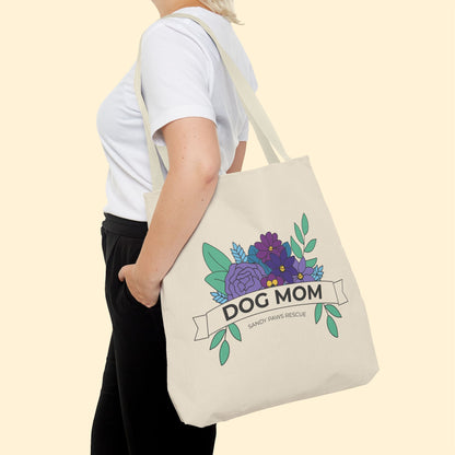 Dog Mom | FUNDRAISER for Sandy Paws Rescue | Tote Bag - Detezi Designs - 26251062209055334273