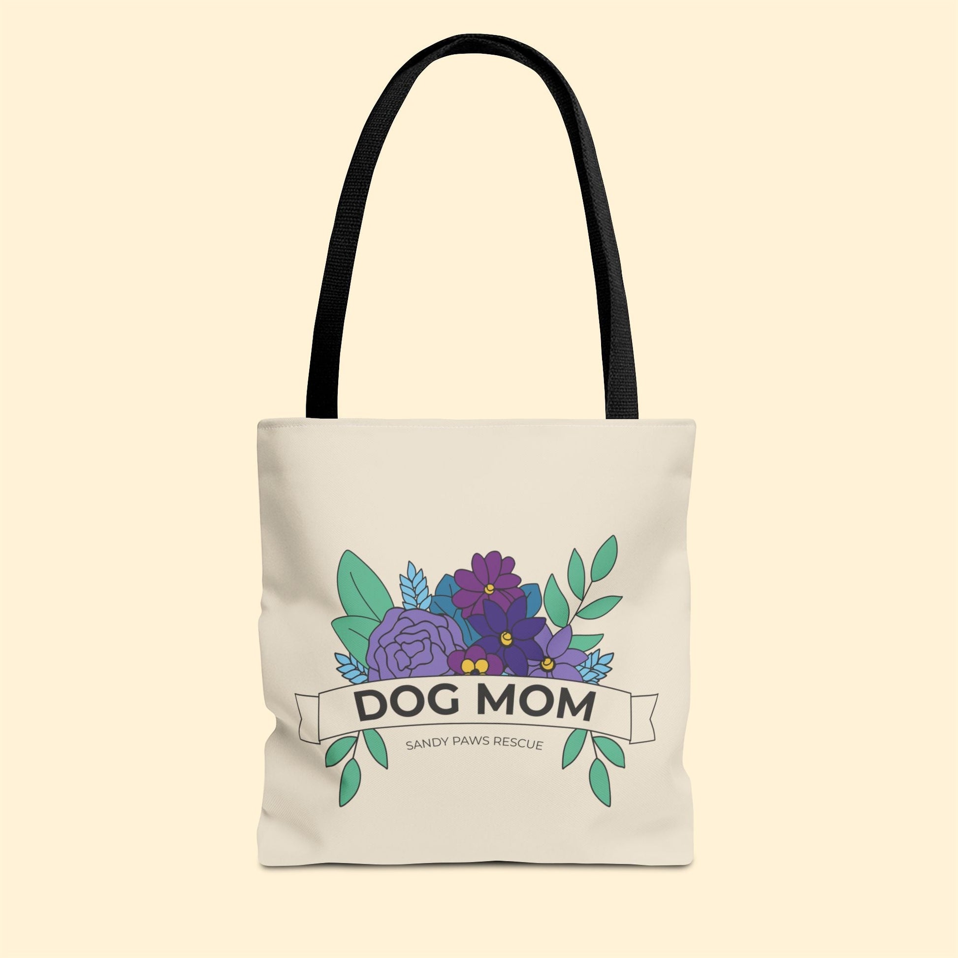 Dog Mom | FUNDRAISER for Sandy Paws Rescue | Tote Bag - Detezi Designs - 26251062209055334273