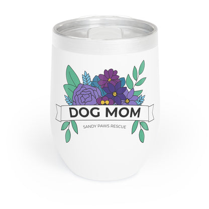 Dog Mom | FUNDRAISER for Sandy Paws Rescue | Wine Tumbler - Detezi Designs - 14111364695079743094