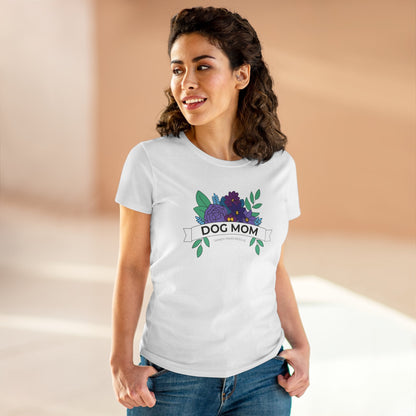 Dog Mom | FUNDRAISER for Sandy Paws Rescue | Women's Midweight Cotton Tee - Detezi Designs - 11021238769669373751