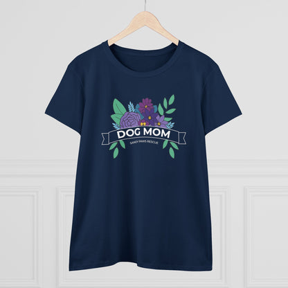 Dog Mom | FUNDRAISER for Sandy Paws Rescue | Women's Midweight Cotton Tee - Detezi Designs - 11021238769669373751