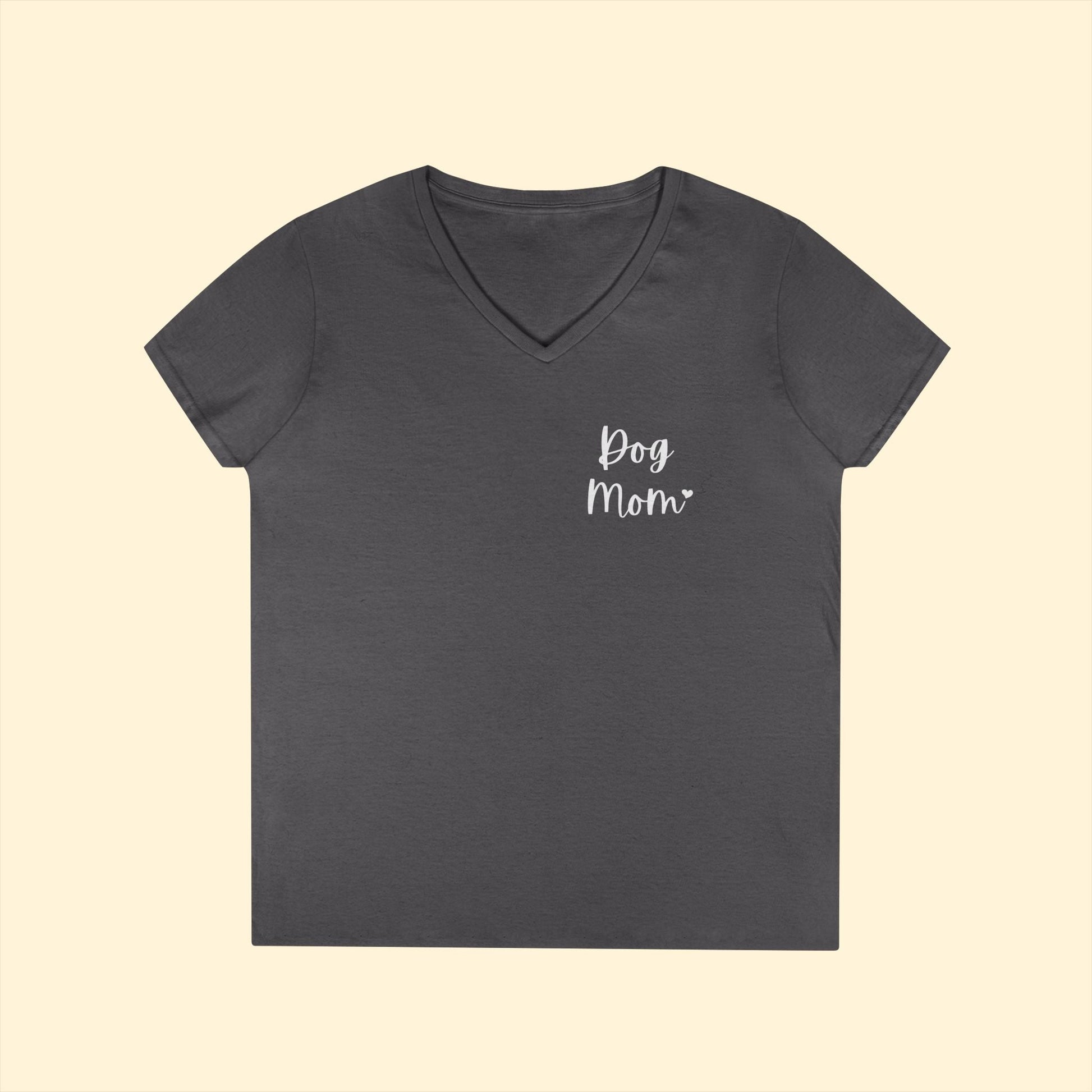 Dog Mom | Ladies' V - Neck T-Shirt - Detezi Designs - 25984635897168740970