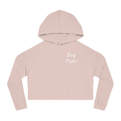 Dog Mom | Pocket Print | Cropped Hooded Sweatshirt - Detezi Designs - 12184749272200454448