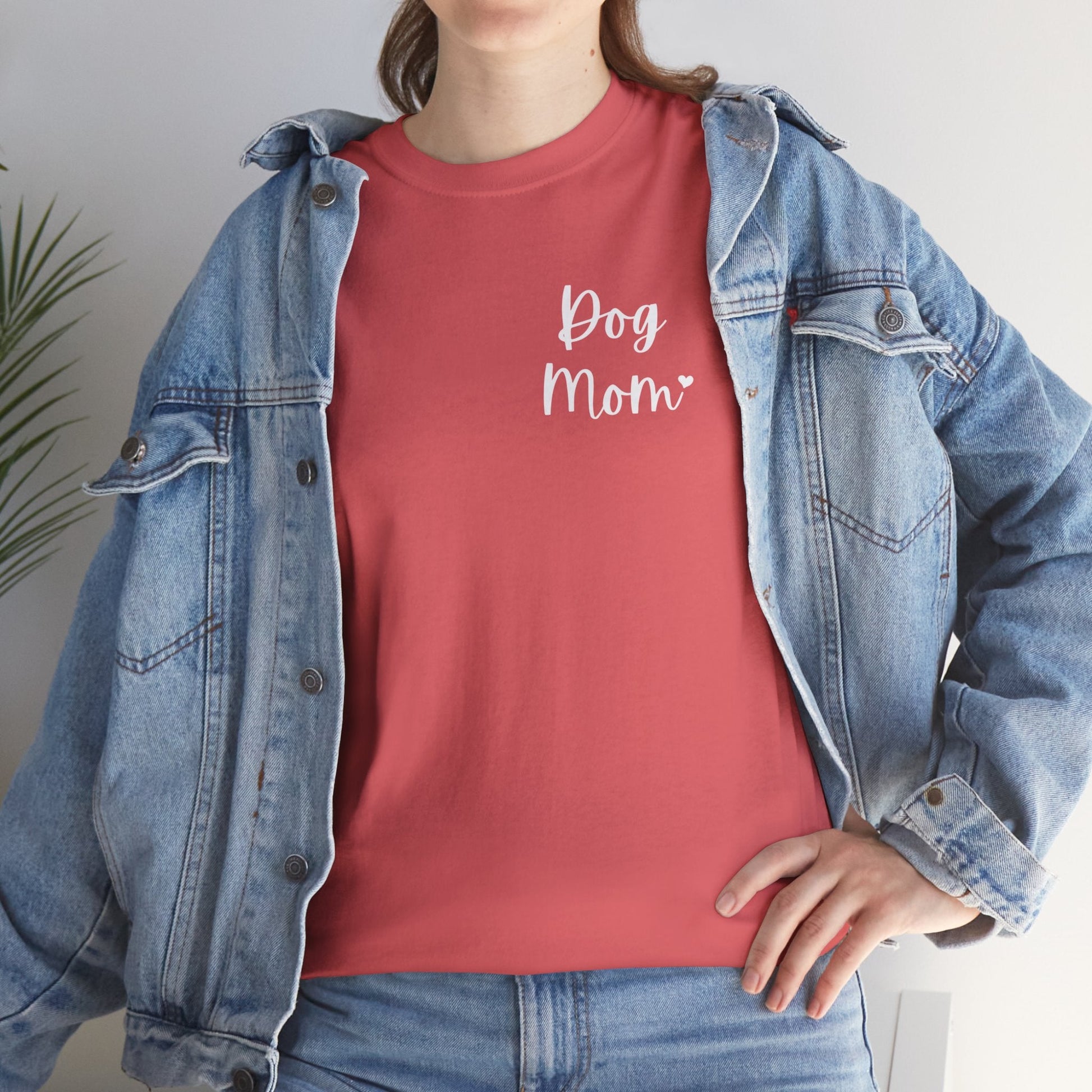 Dog Mom | Pocket Print | Unisex T-shirt - Detezi Designs-12499768906023282963