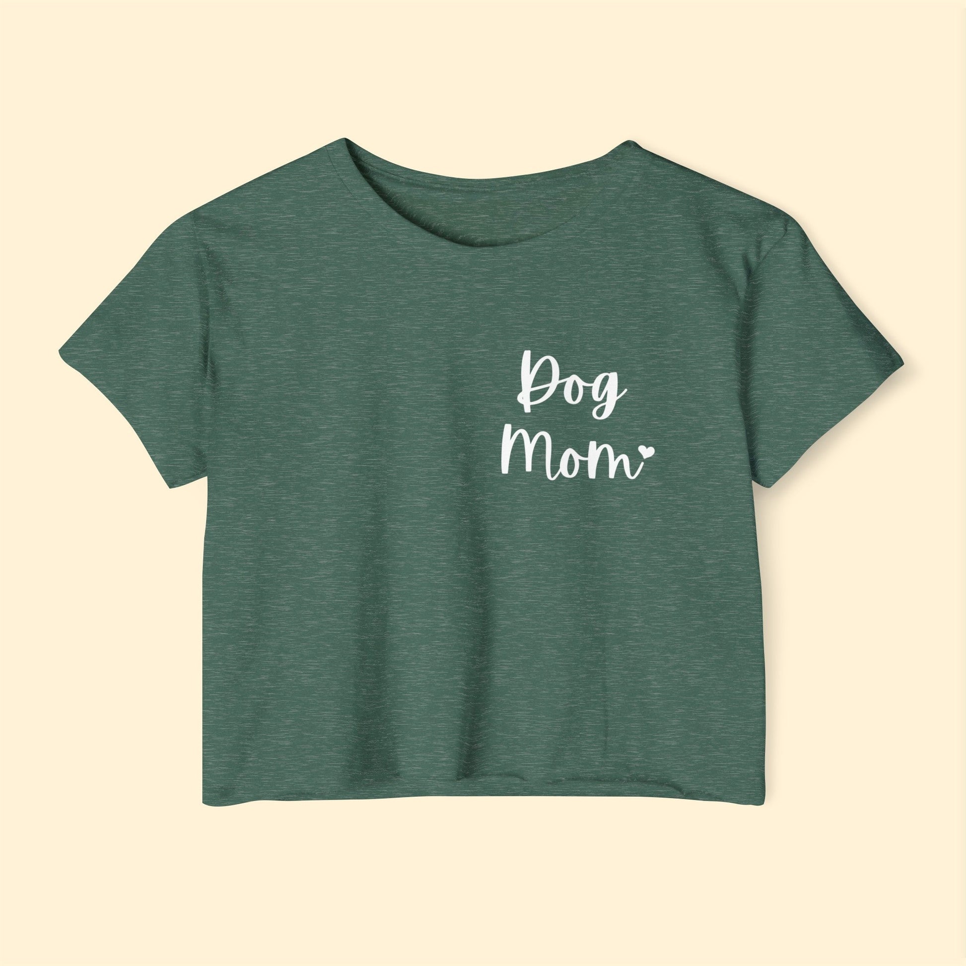 Dog Mom | Pocket Print | Women's Festival Crop Top - Detezi Designs-16449522520164178741