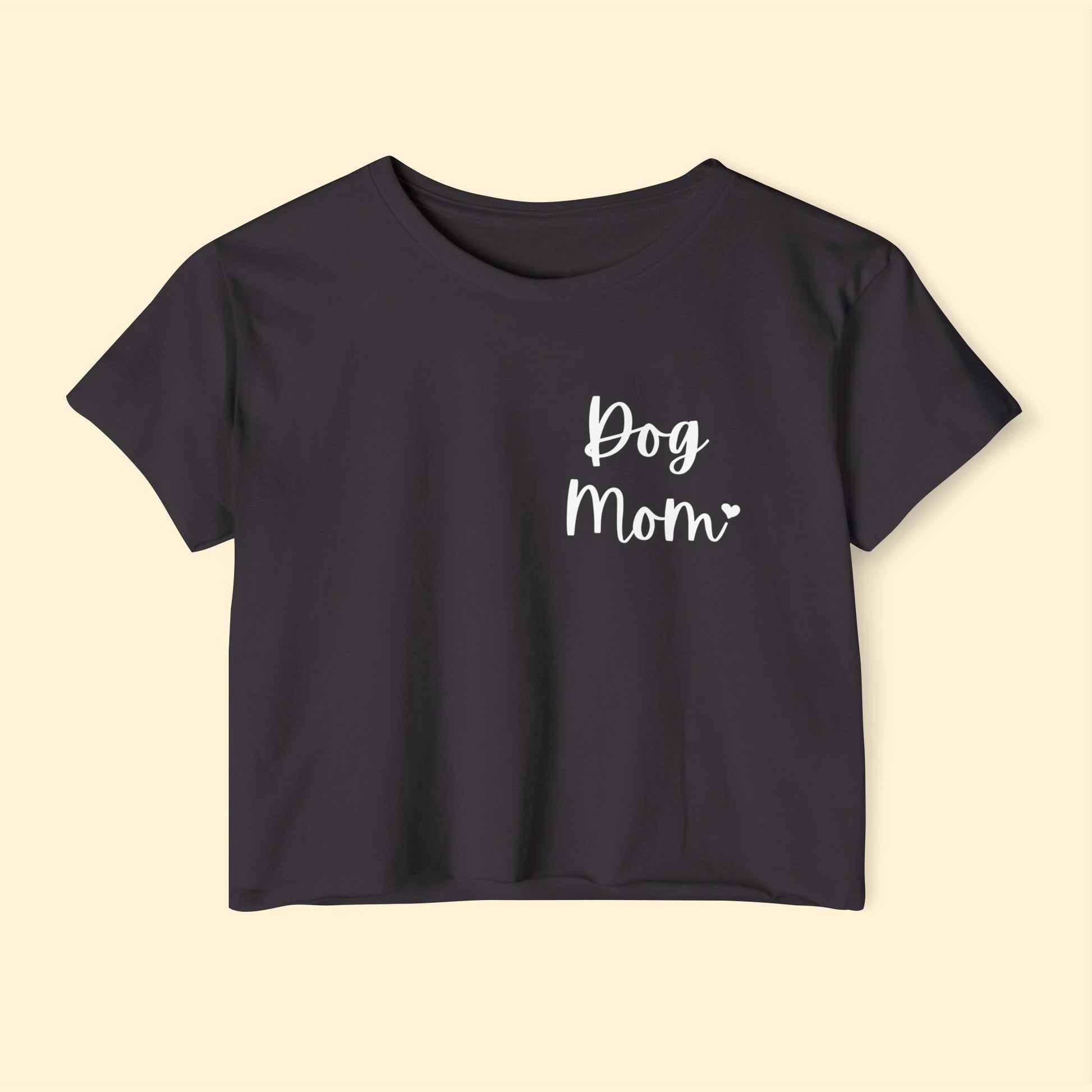 Dog Mom | Pocket Print | Women's Festival Crop Top - Detezi Designs-23998302878038688931