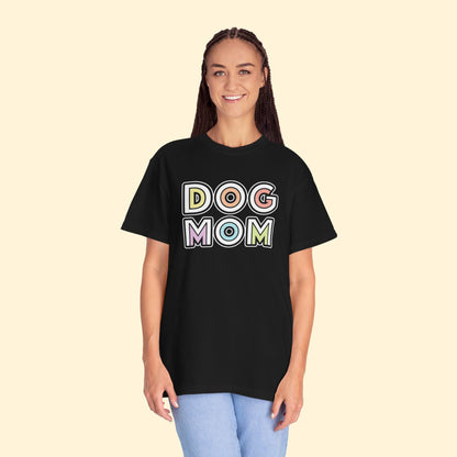 Dog Mom Retro | Comfort Colors Unisex T-shirt - Detezi Designs - 25058641223101109258