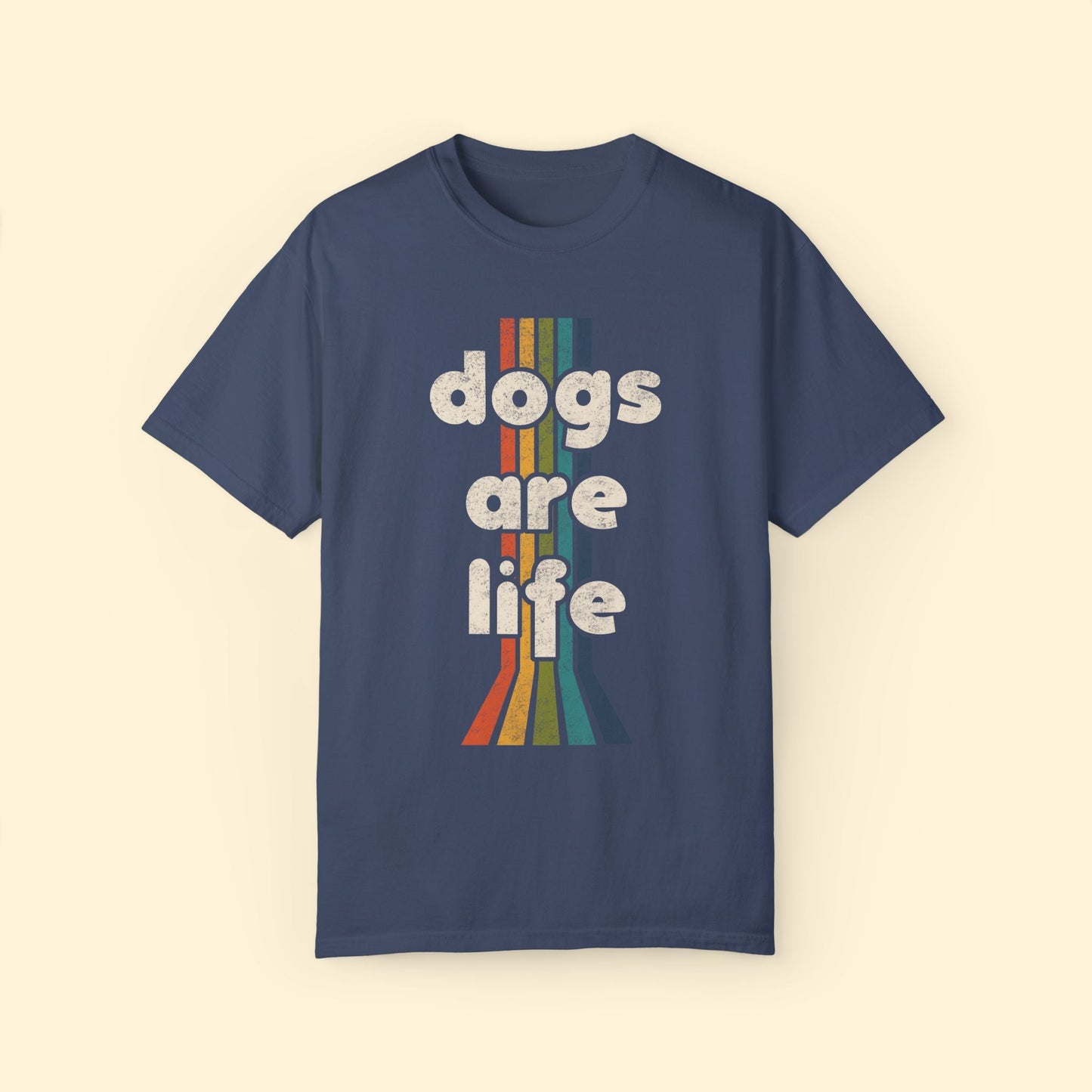 Dogs Are Life | Comfort Colors Unisex T-shirt - Detezi Designs - 12217984081176873474