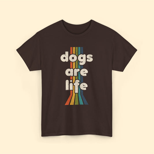 Dogs Are Life | Unisex T-shirt - Detezi Designs-11065608782650530488