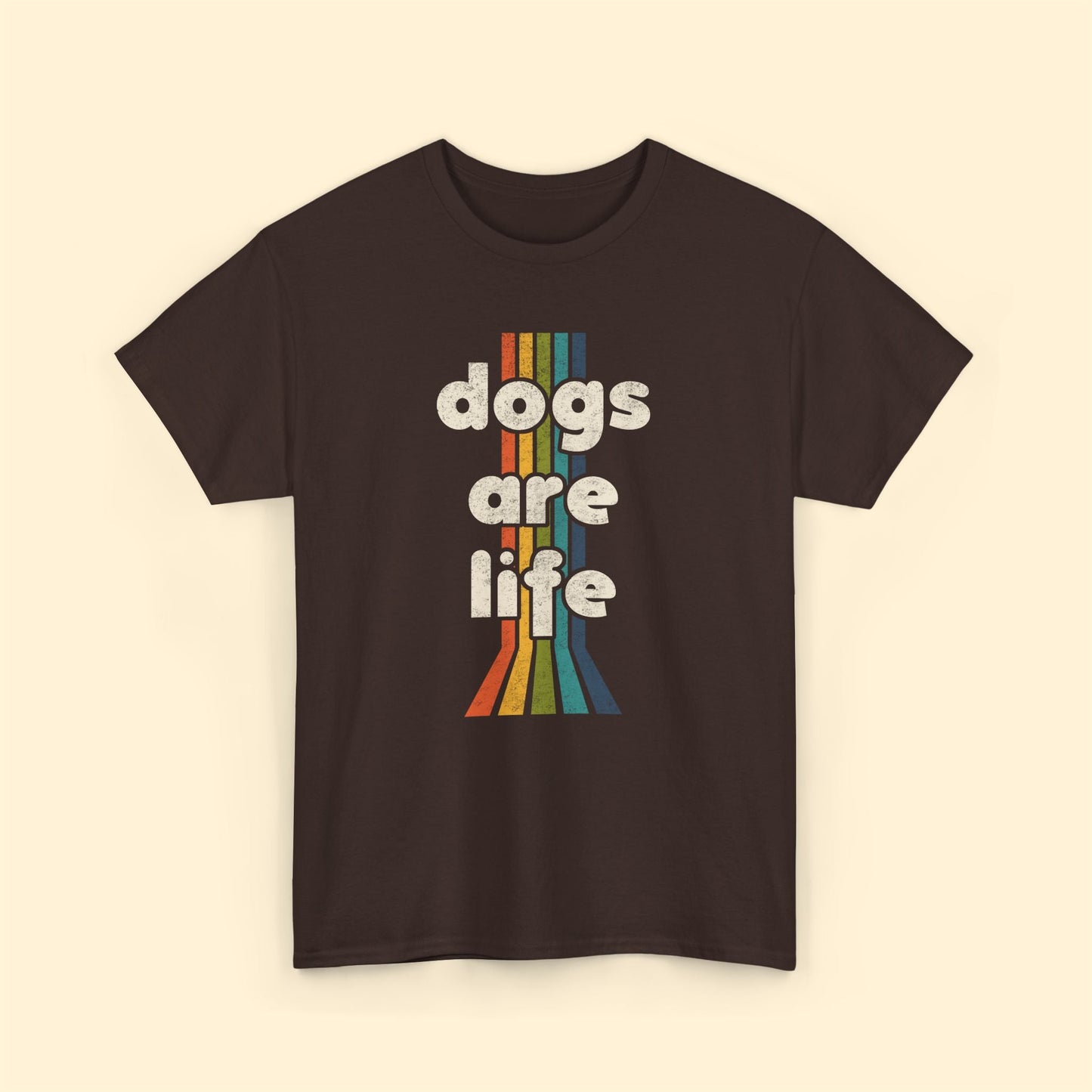 Dogs Are Life | Unisex T-shirt - Detezi Designs - 16139757139619584268