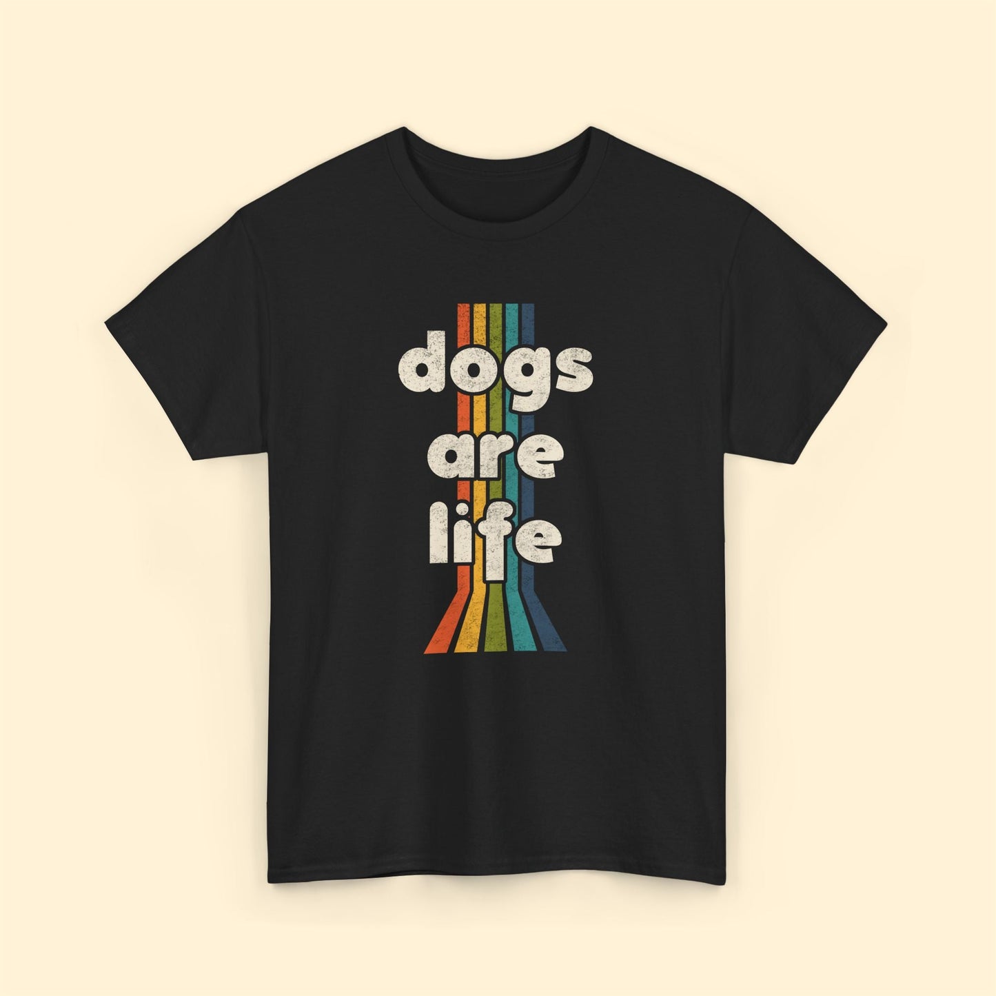 Dogs Are Life | Unisex T-shirt - Detezi Designs - 22993253198480701934