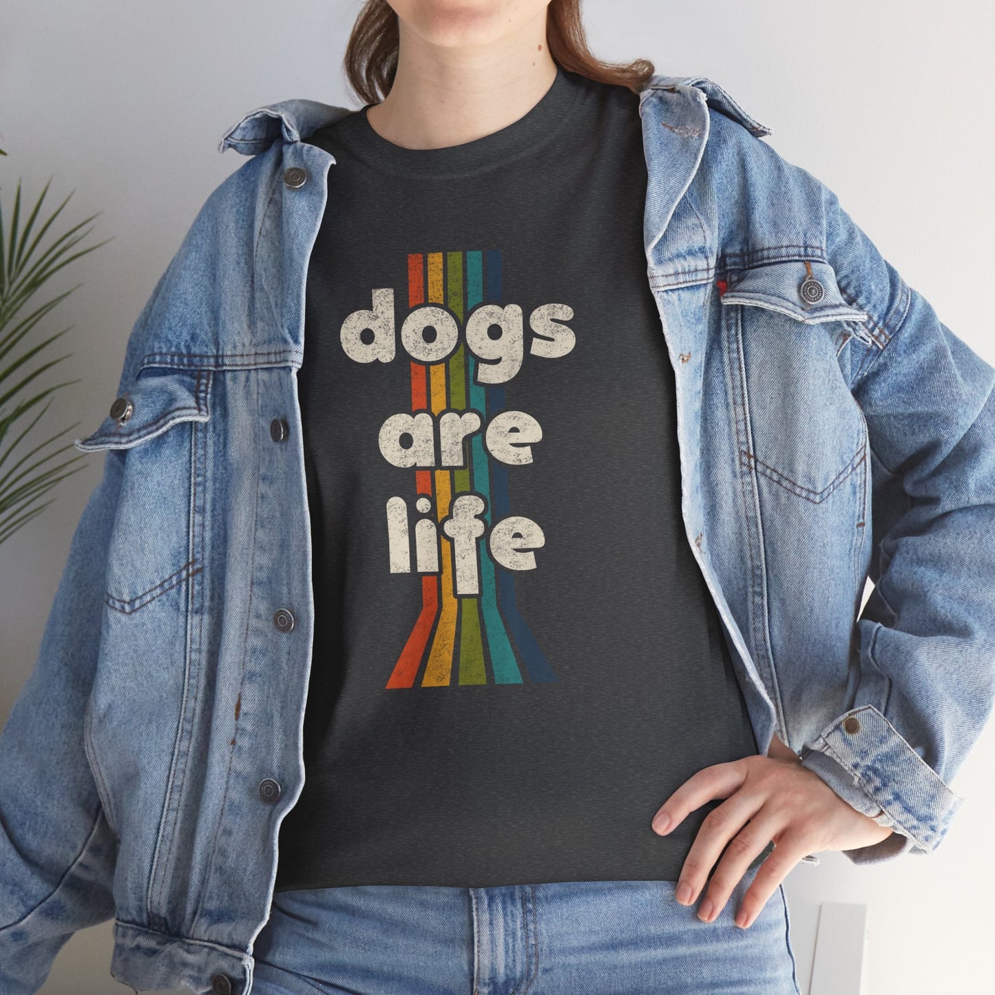 Dogs Are Life | Unisex T-shirt - Detezi Designs - 24327710340639646141