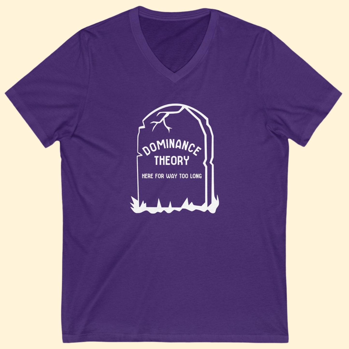 Dominance Theory Is Dead | Unisex V - Neck Tee - Detezi Designs - 33479513988641852839