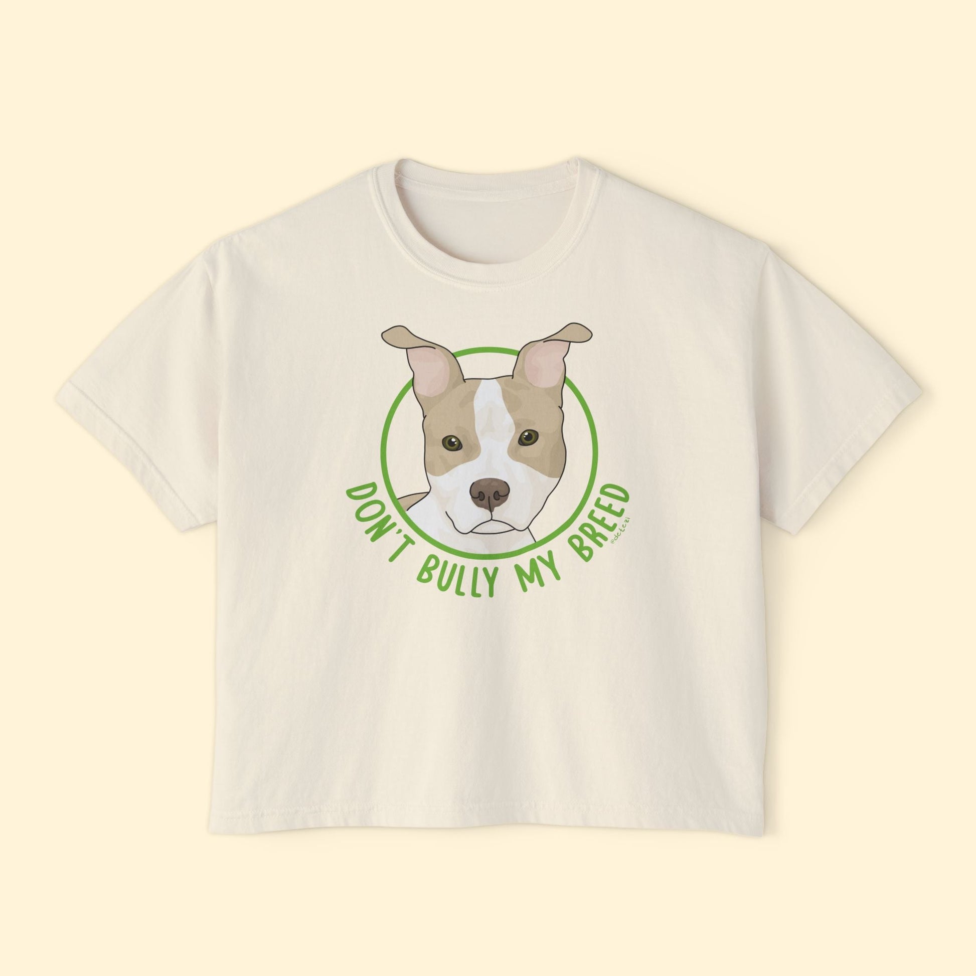 Don't Bully My Breed | Bunny Ears | Comfort Colors Boxy Tee - Detezi Designs - 14268590693522082603