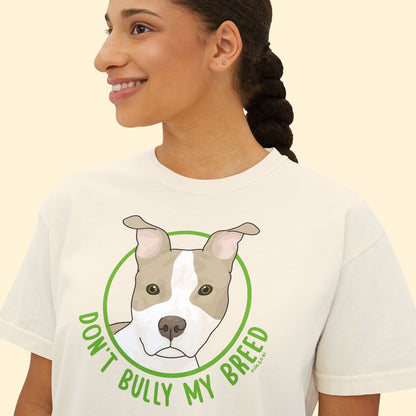 Don't Bully My Breed | Bunny Ears | Comfort Colors Boxy Tee - Detezi Designs - 24366827107487981652