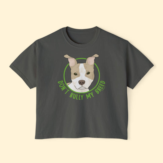 Don't Bully My Breed | Bunny Ears | Comfort Colors Boxy Tee - Detezi Designs - 24366827107487981652