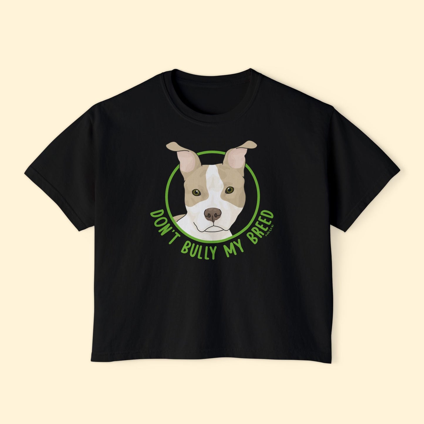 Don't Bully My Breed | Bunny Ears | Comfort Colors Boxy Tee - Detezi Designs - 25700085446337769403