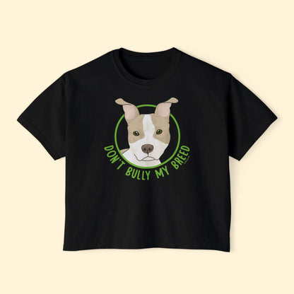 Don't Bully My Breed | Bunny Ears | Comfort Colors Boxy Tee - Detezi Designs - 25700085446337769403