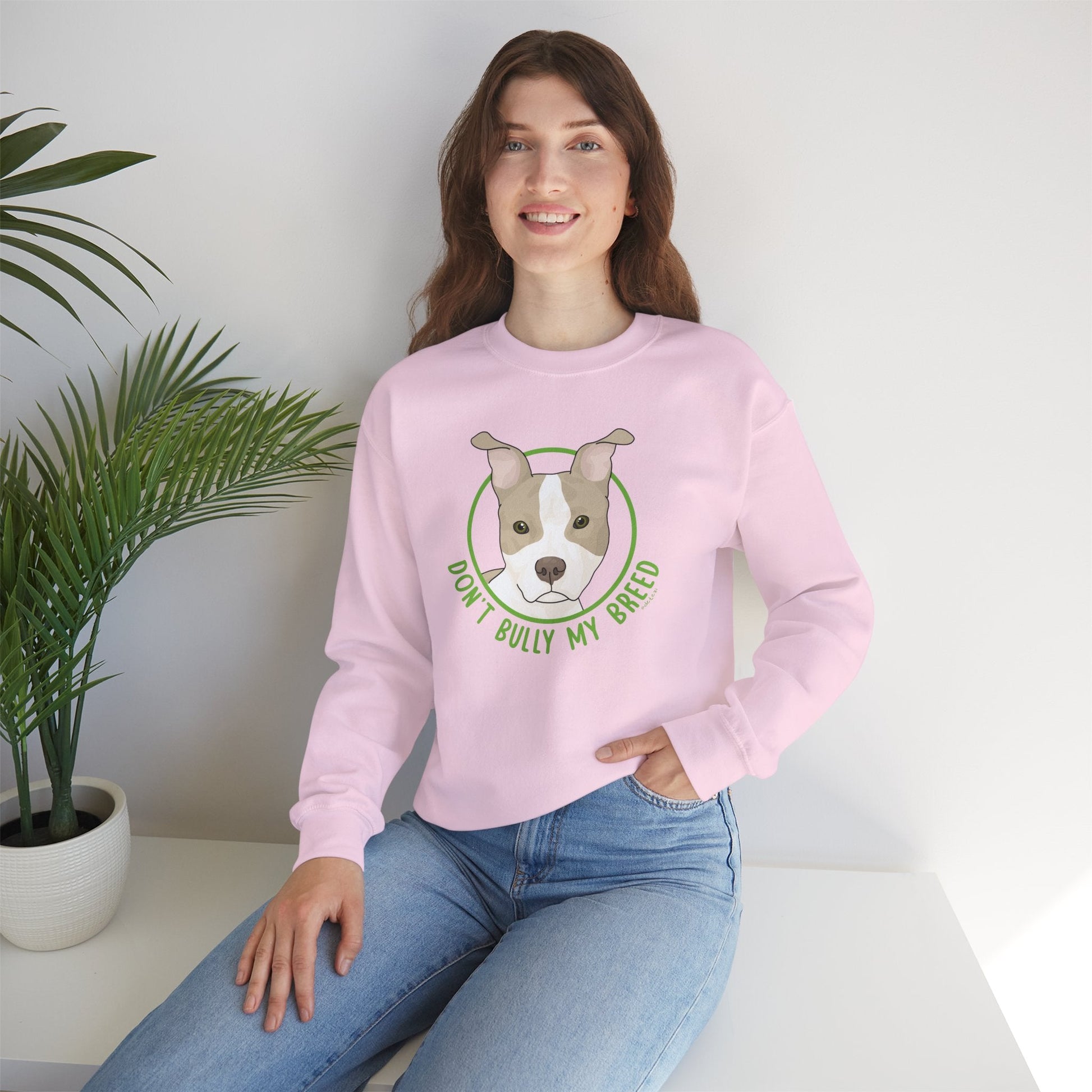 Don't Bully My Breed | Bunny Ears | Crewneck Sweatshirt - Detezi Designs - 24534045214460882654