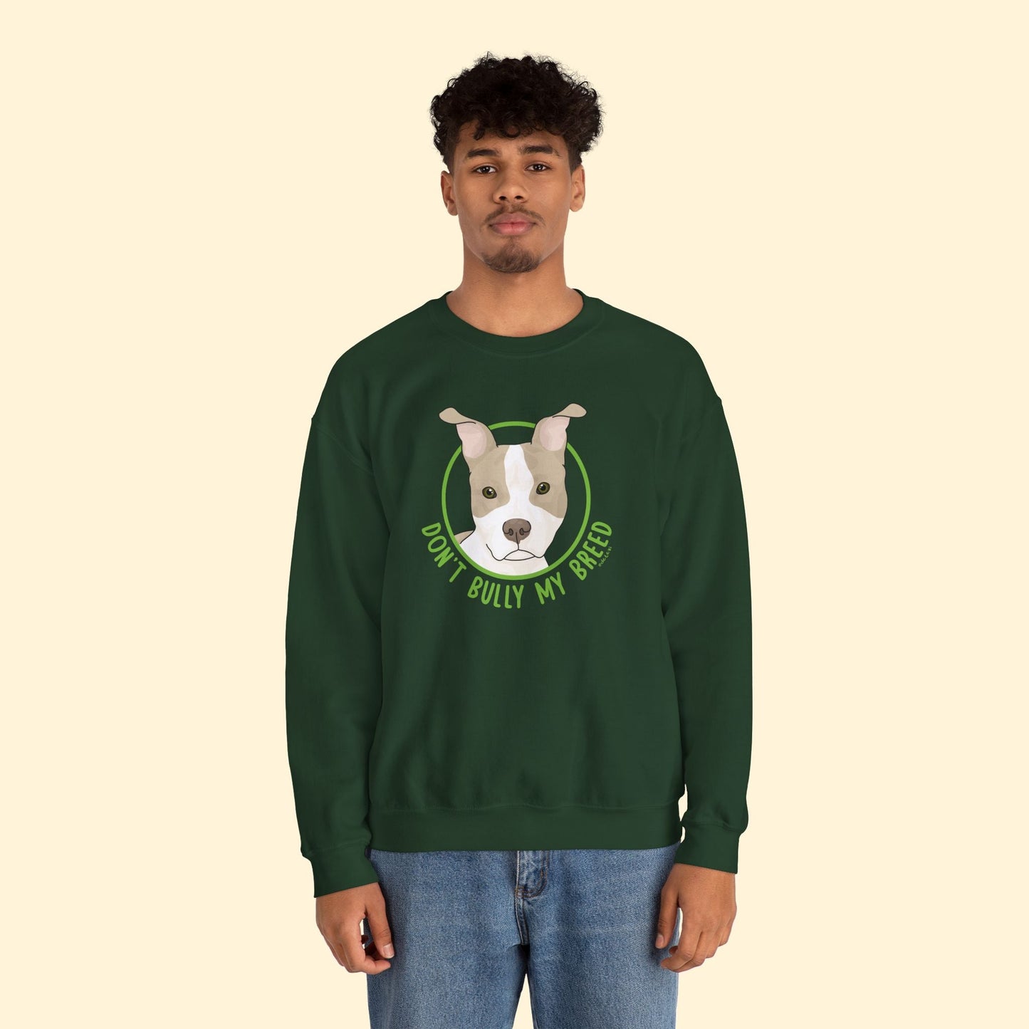 Don't Bully My Breed | Bunny Ears | Crewneck Sweatshirt - Detezi Designs - 52631095786029887960