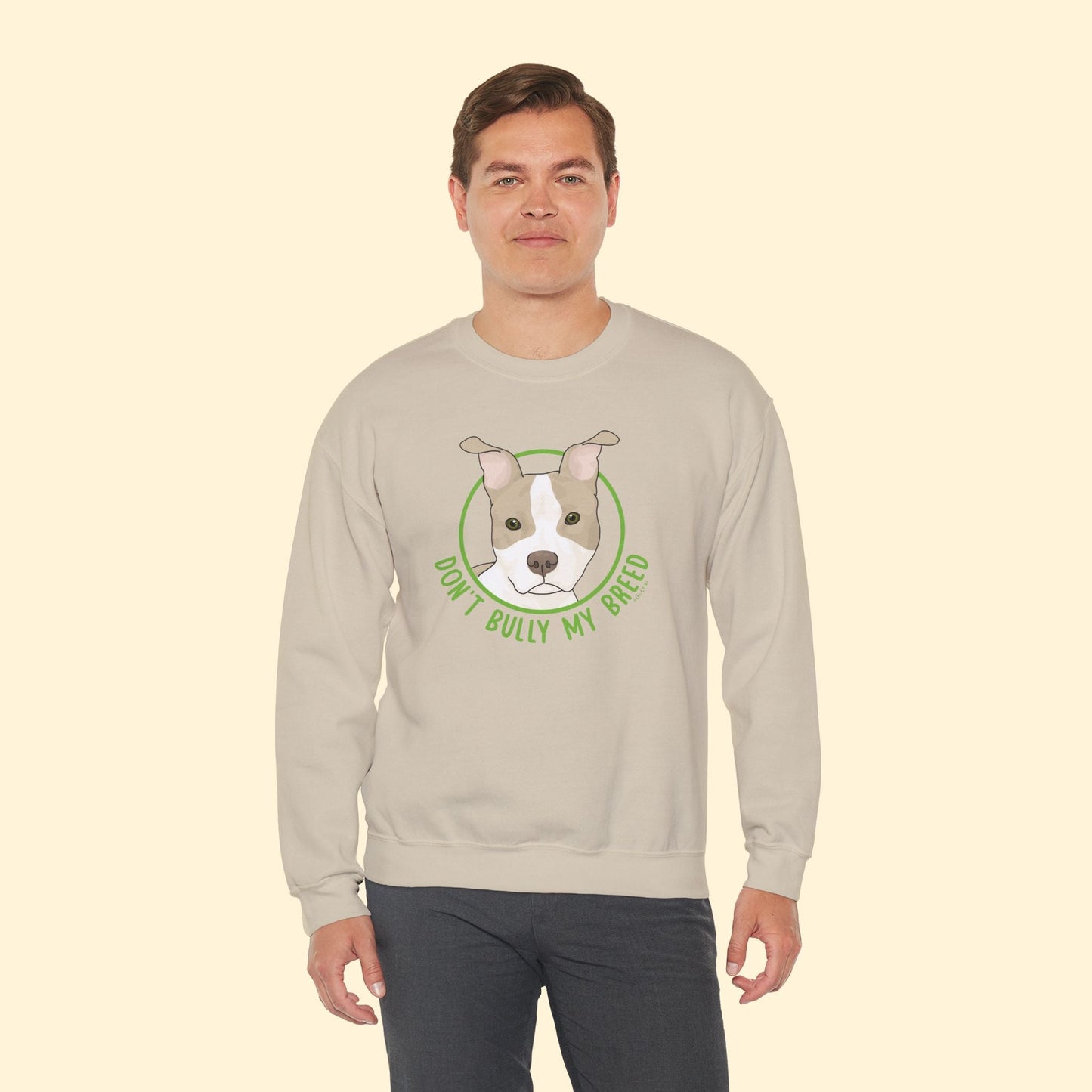 Don't Bully My Breed | Bunny Ears | Crewneck Sweatshirt - Detezi Designs - 52631095786029887960