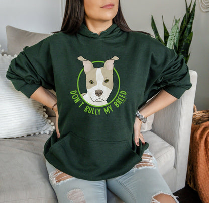 Don't Bully My Breed | Bunny Ears | Hooded Sweatshirt - Detezi Designs - 12149570100838850514