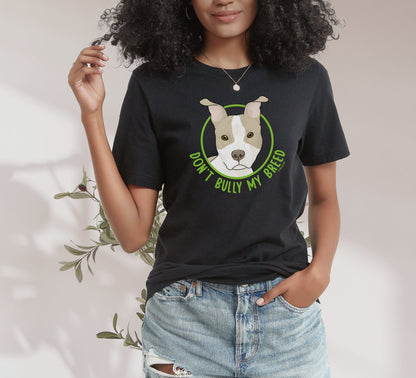 Don't Bully My Breed | Bunny Ears | Unisex T-shirt - Detezi Designs - 16710138551660658463