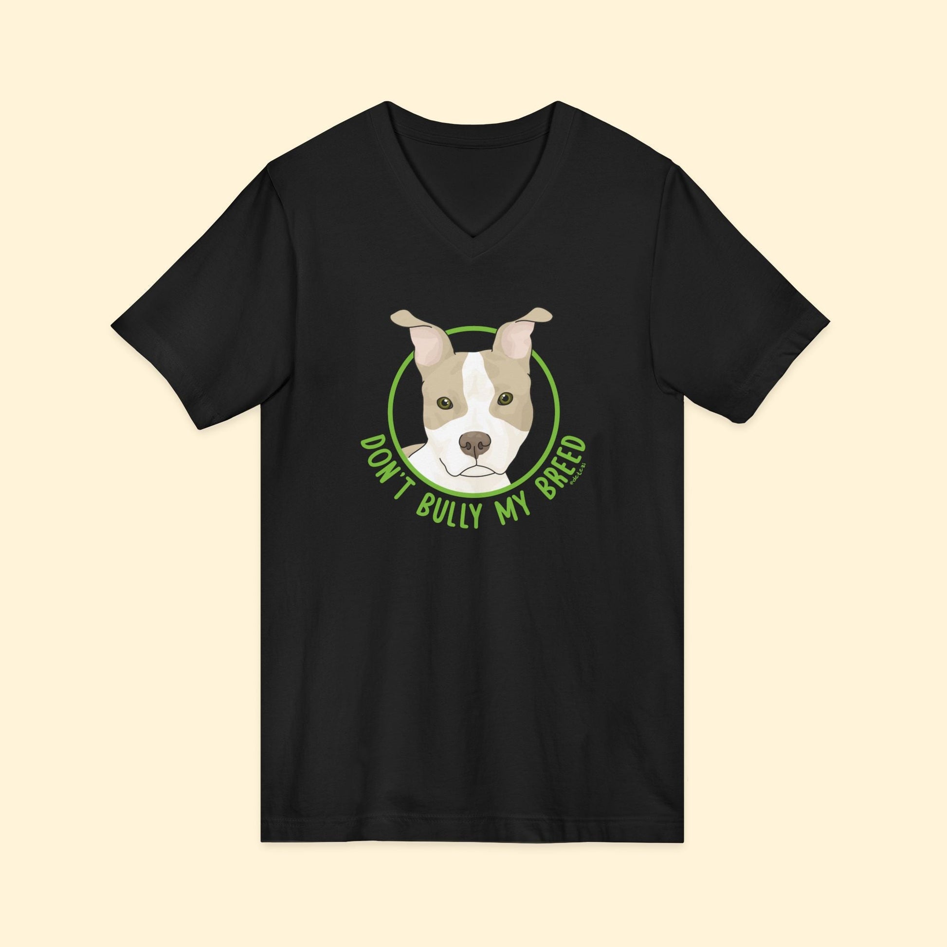 Don't Bully My Breed | Bunny Ears | Unisex V - Neck Tee - Detezi Designs - 10705903281980296280