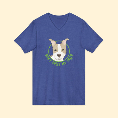 Don't Bully My Breed | Bunny Ears | Unisex V - Neck Tee - Detezi Designs - 20349507478971940085
