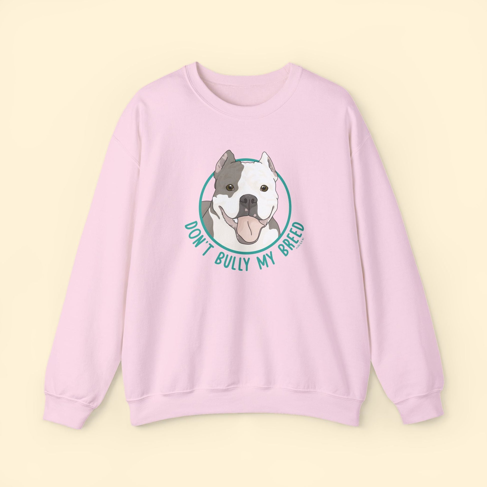 Don't Bully My Breed | Cropped Ears | Crewneck Sweatshirt - Detezi Designs - 17053581488551291670