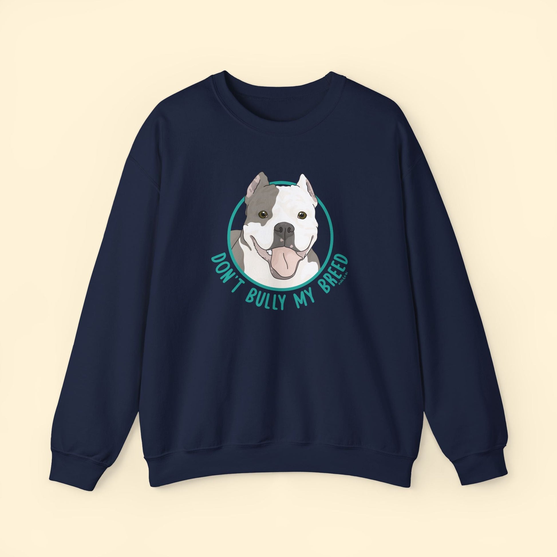 Don't Bully My Breed | Cropped Ears | Crewneck Sweatshirt - Detezi Designs - 22431758112657801931