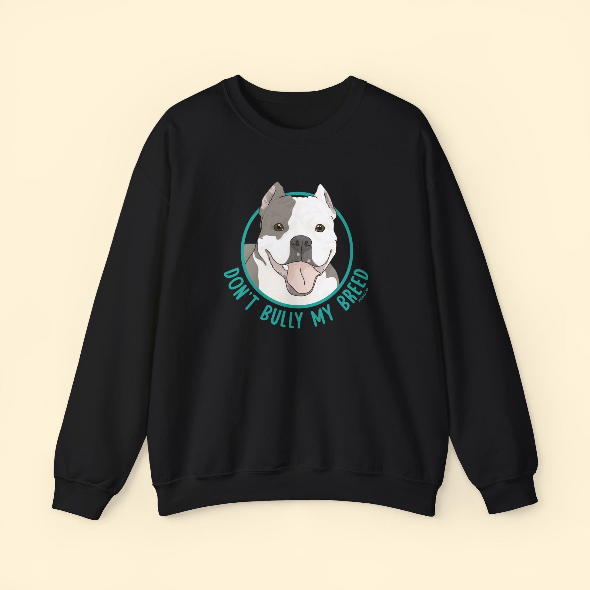 Don't Bully My Breed | Cropped Ears | Crewneck Sweatshirt - Detezi Designs - 31234670425005064379