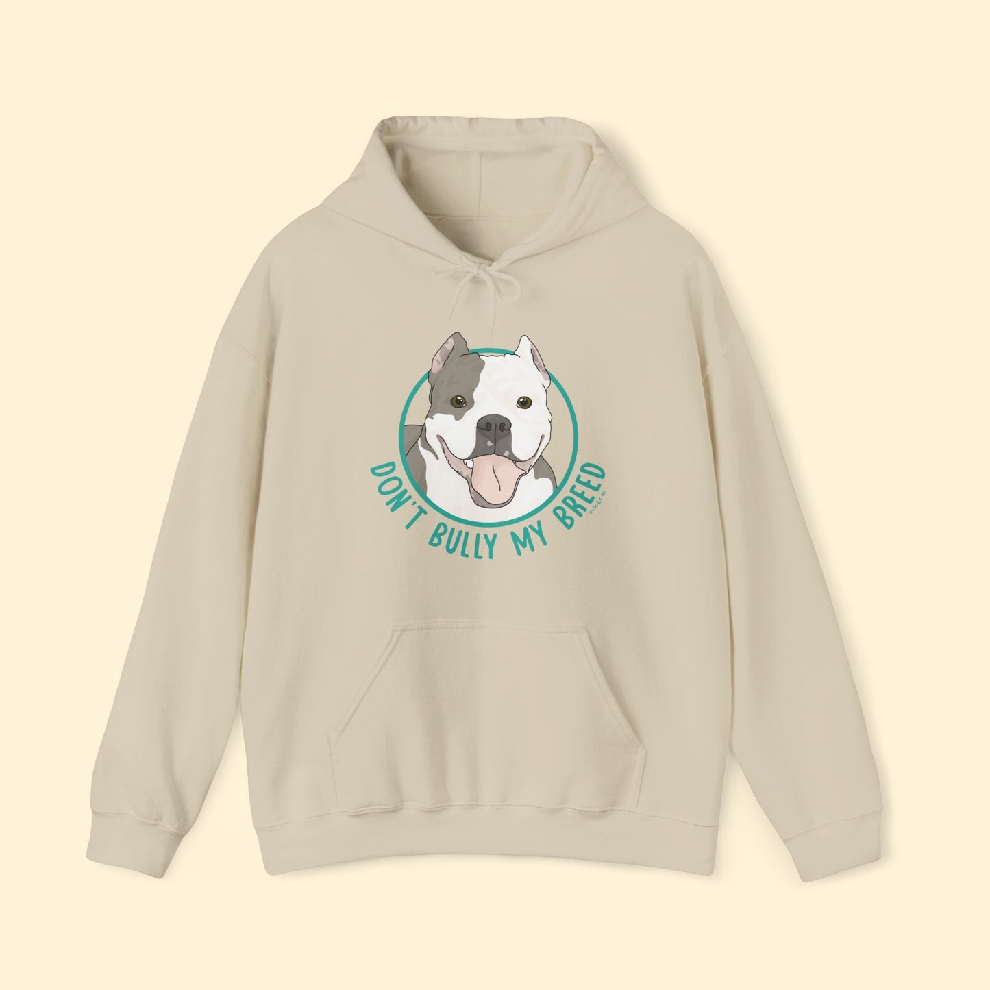 Don't Bully My Breed | Cropped Ears | Hooded Sweatshirt - Detezi Designs - 18681632884413597885